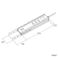 サンワサプライ 便利タップ ホワイト 雷ガード機能/ホコリ防止シャッター/USB×3ポート/スタンド付 2P式 3個口 1m TAP-B46W 1個（直送品）