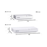 バッファロー 10/100Mbps対応 スイッチングHub プラスチック筐体/電源内蔵モデル 8ポート LSW4-TX-8NP/WH 1台