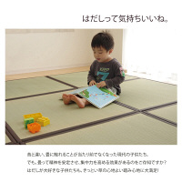 イケヒコ い草 置き畳 ユニット畳 国産 半畳 単品 『かるピタ』 約82×82cm （裏：すべりにくい加工） 1枚（直送品）