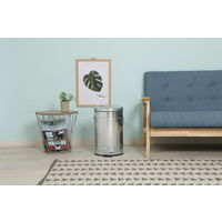 不二貿易 スチール ラウンドペダルペール 12L ガルバナイズ 34741 1個