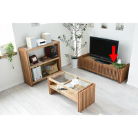 B.Bファニシング FOREST（フォレスト） テレビ台 ブラウン 幅1245×奥行405×高さ350mm FOTB-124BR 1台（直送品）