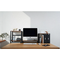 キングジム 木製デスクボード ロング・ロータイプ 幅600mm WD600Lチヤ 1台（取寄品）