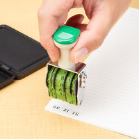 コクヨ 回転印欧文飛日付4号手形用 IS-TD4N 1セット（5個）