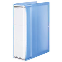 コクヨ ガバット(背幅伸縮ファイル) PP透明表紙 A4タテ 1000枚とじ 青 ブルー フ-PT90NB 1セット(1冊×20)