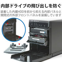 HDD (ハードディスク) ケース 3.5インチHDD USB3.0/eSATA 4ベイ LGB-4BNHEU3 ロジテック 1個