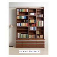 フナモコ JUST SHELF （ジャストシェルフ） リアルウォールナット 幅899×奥行221×高さ1800mm MBD-90T 1台（直送品）
