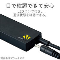 USBハブ USB-A×4ポート USB2.0 ACアダプタ付 ケーブル長1.5m ホワイト U2H-AN4SWH エレコム 1個