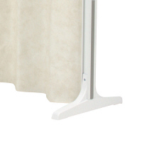 三和製作所 ホワイトフレームアコーディオンスクリーン スノーホワイト 00002601（直送品）