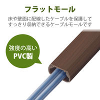 エレコム フラットモール(木目調)1 LD-GAF1/WD 1本