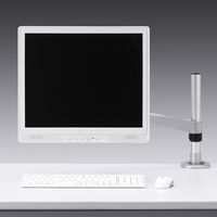 モニターアーム　ディスプレイアーム　1画面　シングル　27インチ対応　15kgまで　クランプ式　CR-LA1002N　サンワサプライ　1台