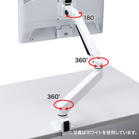 サンワサプライ 水平垂直多関節液晶モニターアーム（黒） CR-LA1301BKN 1台（直送品）