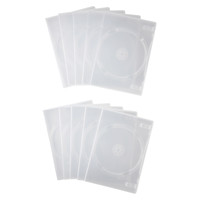 サンワサプライ DVDトールケース（1枚収納） クリア DVD-TN1-10C 1セット（10枚入り）（直送品）