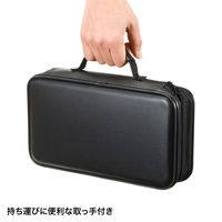 サンワサプライ DVD・CDセミハードケース(96枚収納・ブラック) FCD-WL96BK 1個