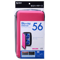 サンワサプライ ブルーレイディスク対応セミハードケース（56枚収納・ピンク） FCD-WLBD56P 1個（直送品）