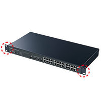 【処分品】サンワサプライ レイヤー2 Webスマート Gigaスイッチ 24ポート LAN-GIGASFP24 1個（直送品）