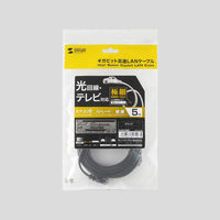 サンワサプライ カテゴリ6極細LANケーブル 極細タイプ 5m ブラック LA-SL6-05BK 1本