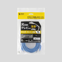サンワサプライ カテゴリ6極細LANケーブル 極細タイプ 5m ブルー LA-SL6-05BL 1本