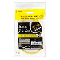 サンワサプライ カテゴリ6UTP LANケーブル LA-Y6-005Y 1本