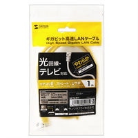 サンワサプライ カテゴリ6UTP LANケーブル LA-Y6-01Y 1本