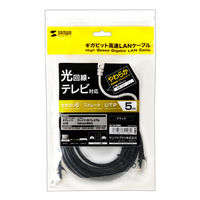 サンワサプライ カテゴリ6UTP LANケーブル LA-Y6-05BK 1本