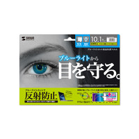 サンワサプライ 10.1型ワイド対応ブルーライトカット液晶保護指紋反射防止フィルム LCD-101WBCAR 1枚（直送品）