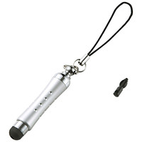 サンワサプライ スマホ＆タブレット＆電子辞書用タッチペン（シルバー） PDA-PEN34SV 1個（直送品）