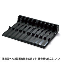 サンワサプライ スマートフォン・タブレット用スタンド（5台収納タイプ） PDA-STN10BK 1個（直送品）