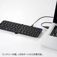 サンワサプライ 折りたたみ式Bluetoothキーボード SKB-BT16BK 1台（直送品）