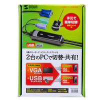 サンワサプライ 手元スイッチ付きパソコン自動切替器（2:1） SW-KVM2WVUN 1個（直送品）
