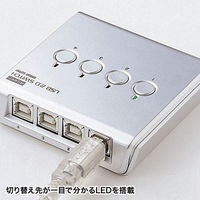 サンワサプライ USB2.0手動切替器(4回路) SW-US24N 1個（直送品）
