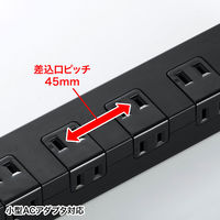 サンワサプライ 雷ガードタップ TAP-SP2110-1BK 1個