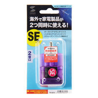 サンワサプライ 海外電源変換アダプタ エレプラグW-SE(ドイツ・フランス) TR-AD13 1個