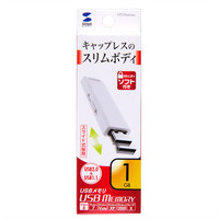サンワサプライ USB2.0 メモリ UFD-SL1GWN 1個（直送品）