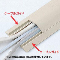 サンワサプライ ケーブルカバー(アイボリー) CA-R70 1個（直送品）