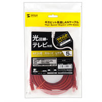 サンワサプライ カテゴリ6UTP LANケーブル LA-Y6-05R 1本