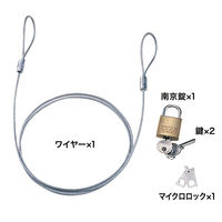 サンワサプライ ノートパソコンセキュリティキット SL-066K 1個