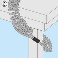 サンワサプライ カールコードセキュリティ SL-52 1個