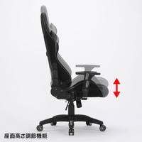 サンワサプライ ゲーミングチェア SNC-L18GY 1脚（直送品）