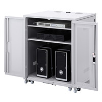 【アウトレット】サンワサプライ W800 スライダー棚付きサーバーボックス CP-SVBOX801 幅800×奥行700×高さ1000mm 1台（直送品）