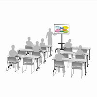 サンワサプライ 32型～52型対応手動上下昇降液晶ディスプレイスタンド CR-PL25BK 1台（直送品）