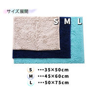 イケヒコ バスマット 洗える 吸水 速乾 無地 『クリア』 ピンク 2枚セット 約45×60cm 3440860（直送品）