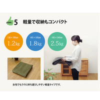 イケヒコ ラグ 1.5畳タイプ 洗える 『イーズ』 アイボリー 約130×185cm すべりにくい裏地加工 1280050141503 1枚（直送品）