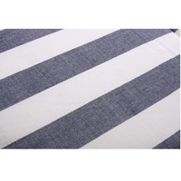 イケヒコ 車用カークッション ボーダー 綿100% 『ロカ フリーシート』 ネイビー 約45×118cm 1個（直送品）