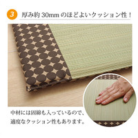 イケヒコ 車用カークッション 抗菌防臭 消臭 『マーブル無染土マチ付シート』 ブラウン 約43×41cm 1個（直送品）