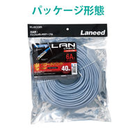 エレコム LANケーブル/CAT6A/スタンダード/40m/ブルー LD-GPA/BU40 1個（直送品）