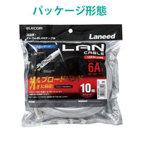 エレコム LANケーブル/CAT6A/スタンダード/10m/ホワイト LD-GPA/WH10 1個