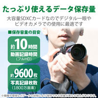 エレコム SDXCカード/データ復旧サービス付/UHS-I U1 45 MF-FS064GU11R 1個（直送品）