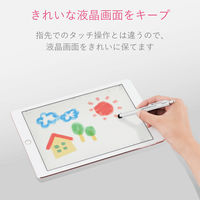 タッチペン スタイラスペン 超感度 ノック式 ホワイト P-TPCNWH エレコム 1個（直送品）