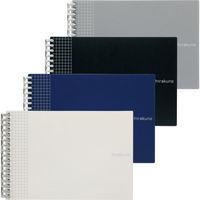 リヒトラブ hirakuno ツイストノート A5E 17穴 リーフ50枚 ネイビー N1675-11 1セット(2冊)