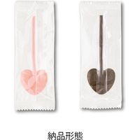 ヘッズ 無地ハートスプーン-1/ピンク M-SNH1 1セット（200本：100本×2パック）（直送品）